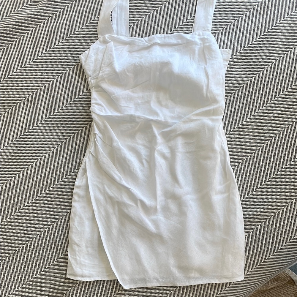 Reformation White linen Dress